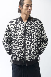 1902-JK05 Leather Combi Dolman JKT / LP Black