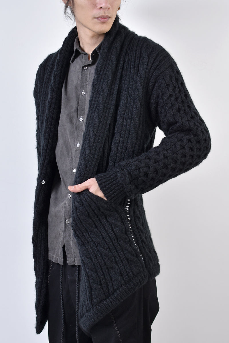 2002-KT02 Cable Combi Mohair CD Black