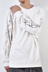 2002-TP04A Splash Bamboo Dolman Pullover White