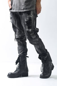 1902-PT06B Discharged Crush Pants