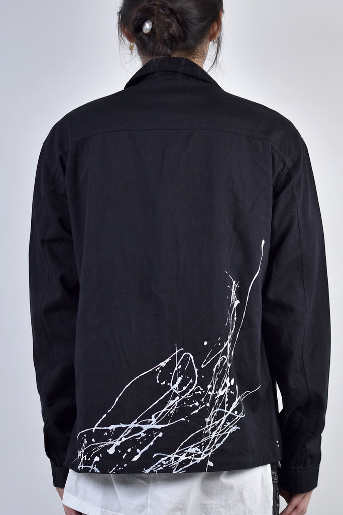 2002-SH07B Splash Field Shirt Black