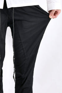 2102-PT01A Stretch Twill Pants 03 Black