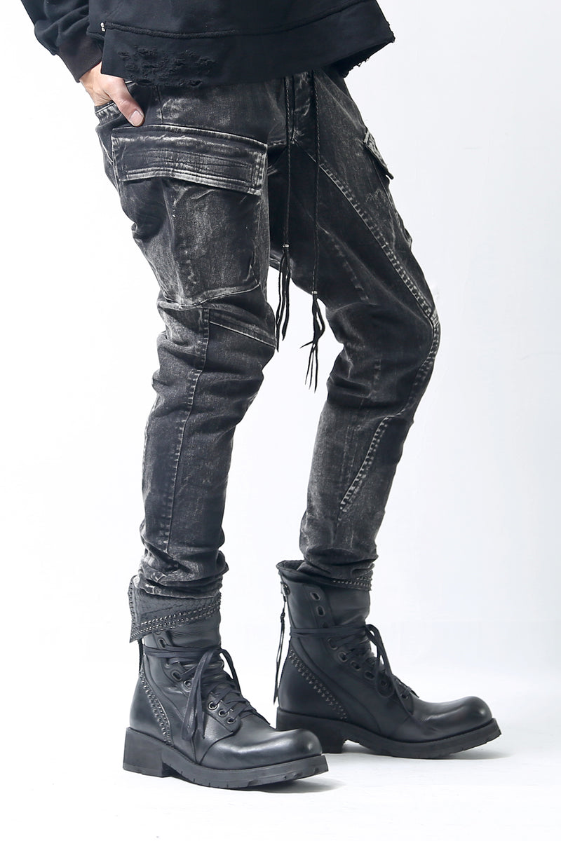 1902-PT06A Discharged Double Flap Pants