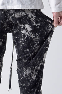 2202-PT08B Flake Discharged Stretch Pants 05
