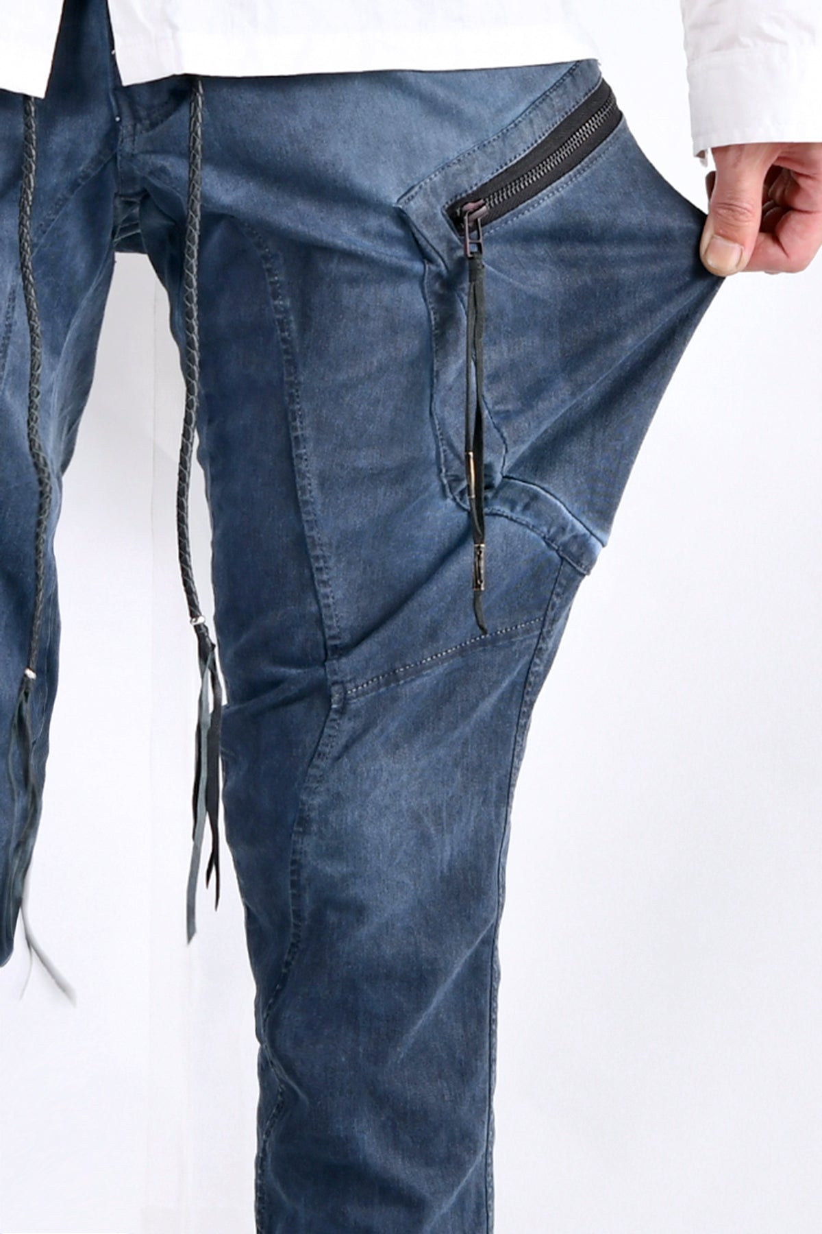 2102-PT02A Double Pocket Twill Pants 03 Navy