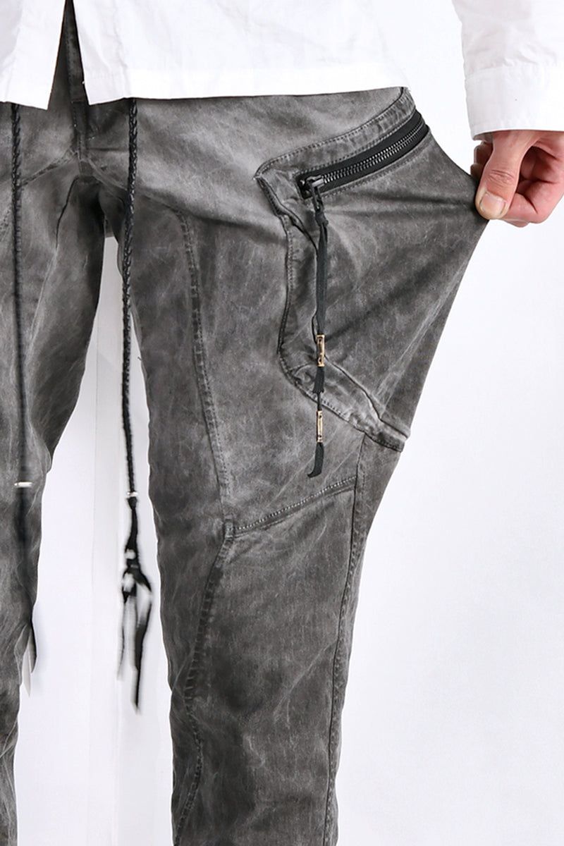 2102-PT02A Double Pocket Twill Pants 03 Charcoal