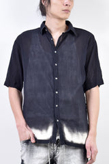 2101-SH04B Discharged Crepe Cotton Slim Shirt 01