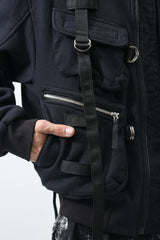 1902-JK06 Parachute Over Blouson Black