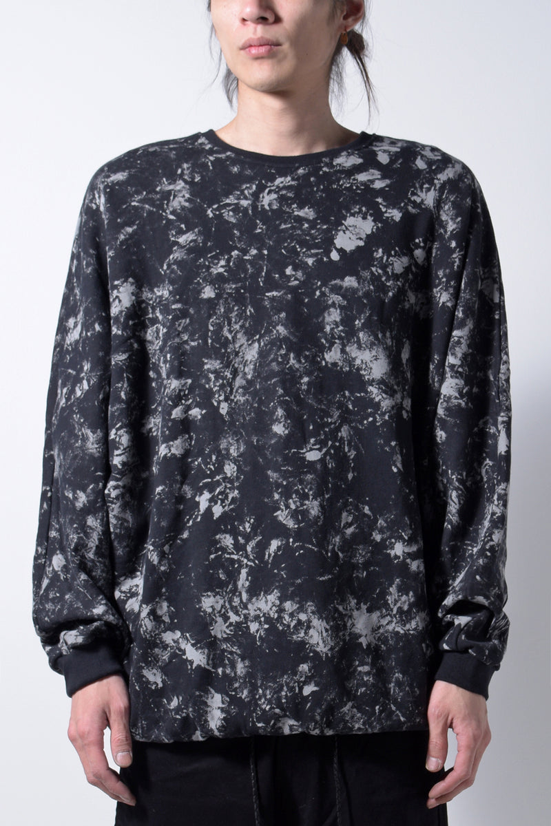 2202-TP05 Flake Discharged Dolman Top