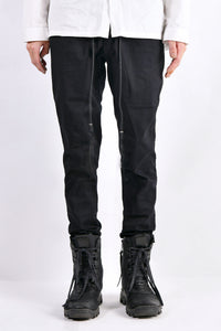 2102-PT01A Stretch Twill Pants 03 Black