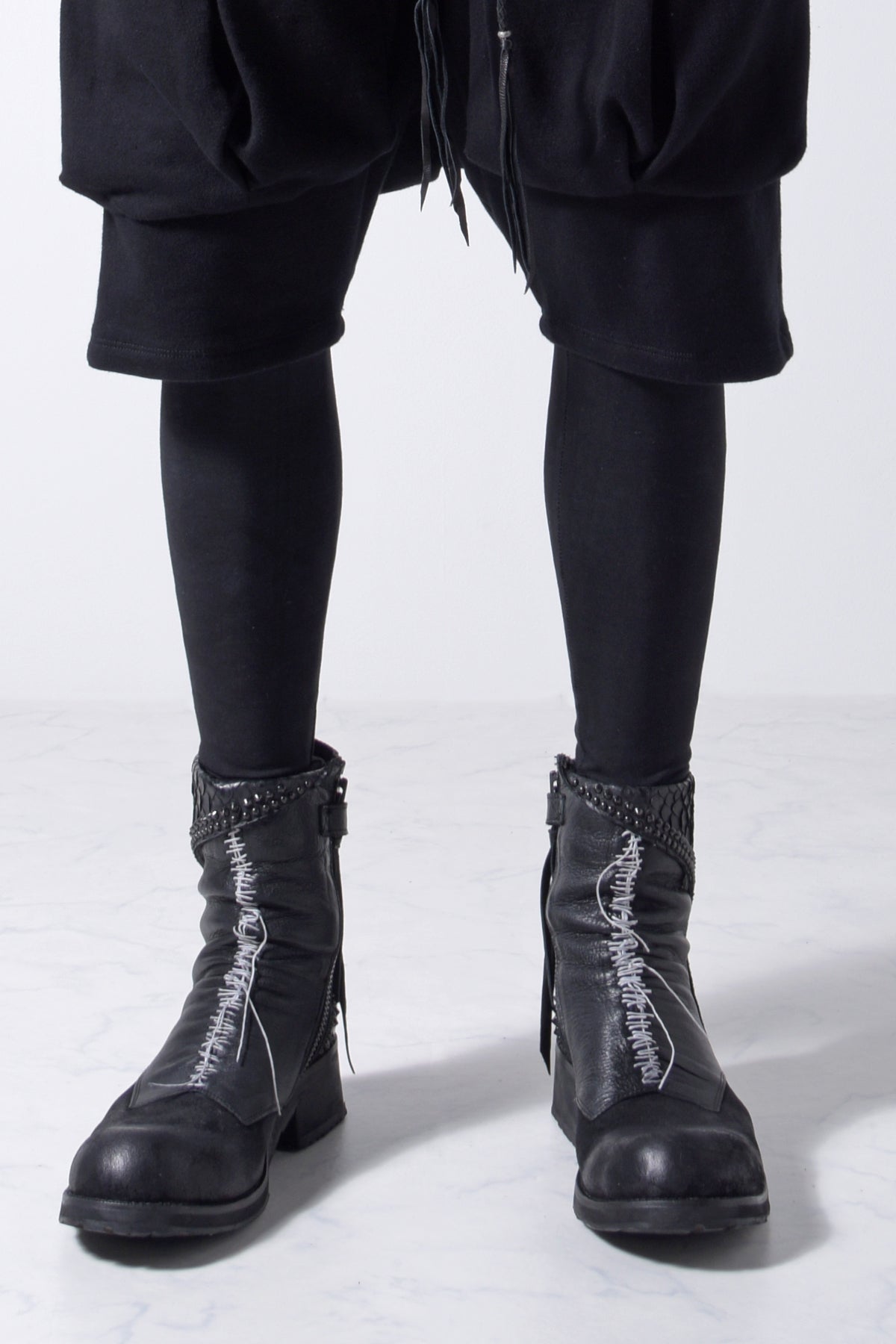 2202-PT09 Hand Stitch Print Leggings -Men's-