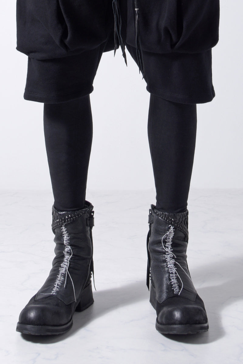 2202-PT09 Hand Stitch Print Leggings -Men's-