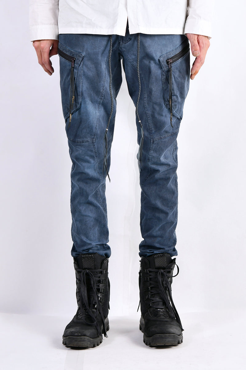 2102-PT02A Double Pocket Twill Pants 03 Navy