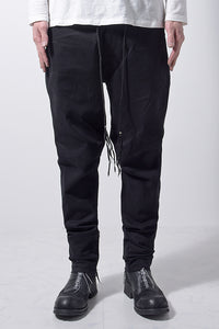 2202-PT01A Drop Crotch Pants Black