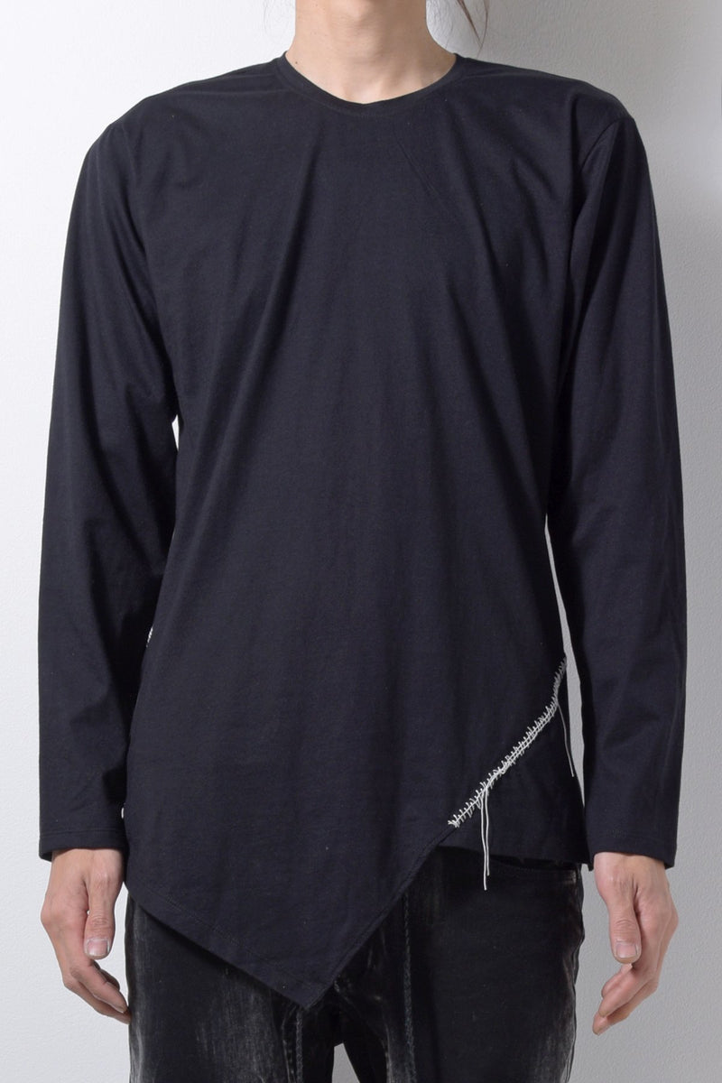 2201-CT01A/LS Hand Stitched Slash Cut 03 / LS Black