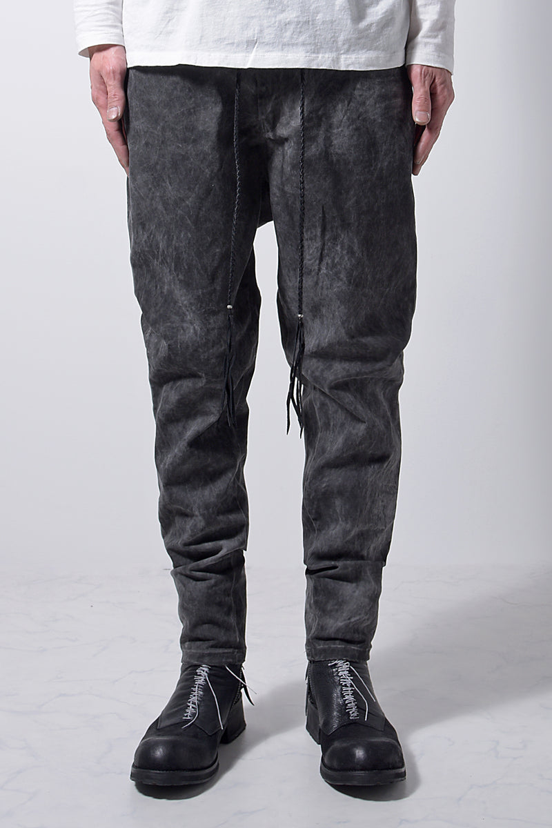 2202-PT01A Drop Crotch Pants Charcoal