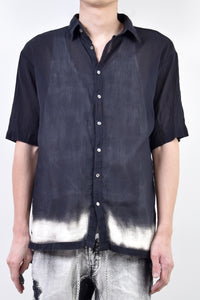 2101-SH04B Discharged Crepe Cotton Slim Shirt 01