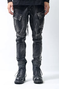 1902-PT06A Discharged Double Flap Pants