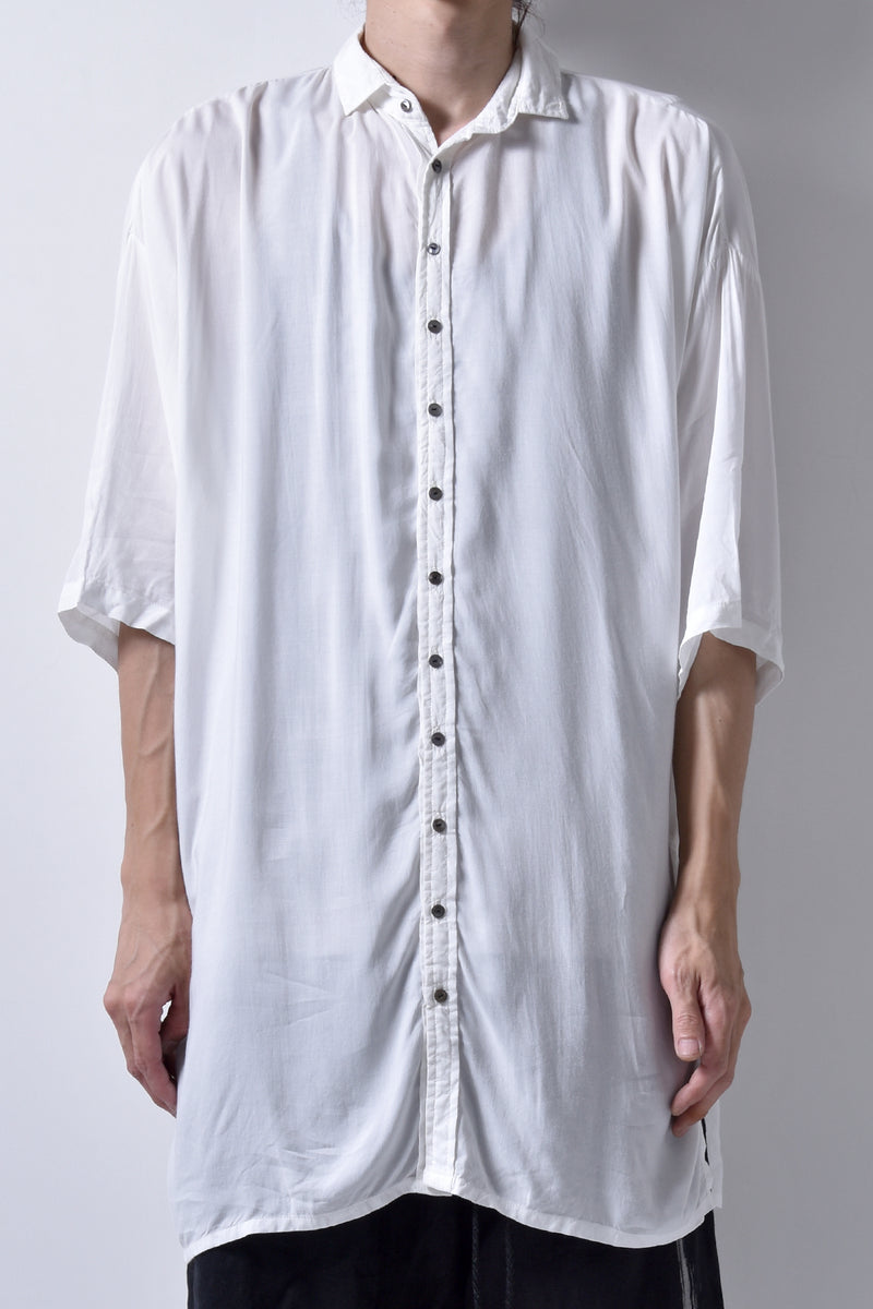 2101-SH05 Stealth Rayon Lazy Shirt_White