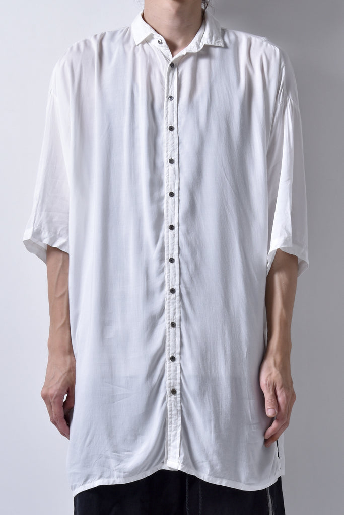 2101-SH05 Stealth Rayon Lazy Shirt White