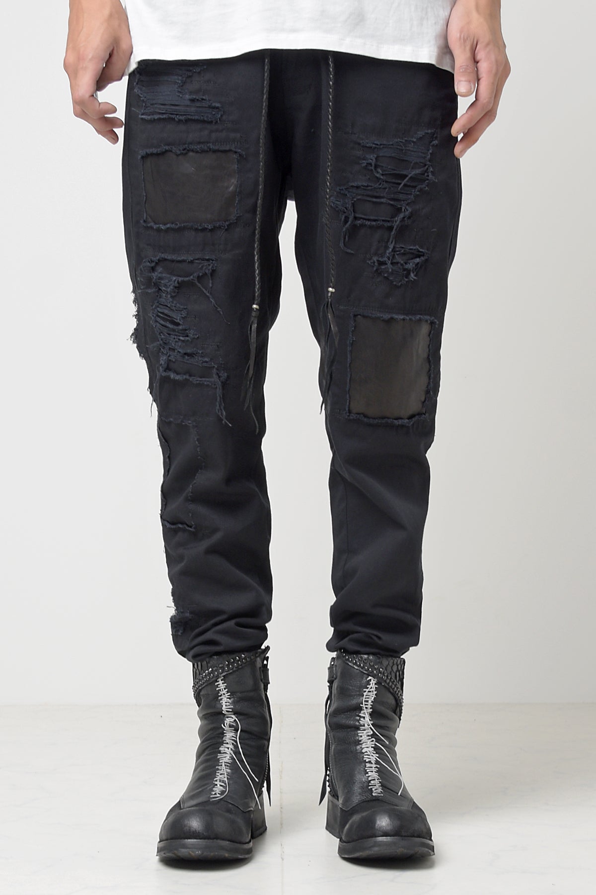 2301-PT02 Drop Crotch Crush Pants