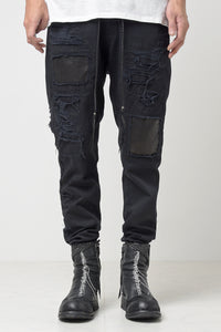 2301-PT02 Drop Crotch Crush Pants