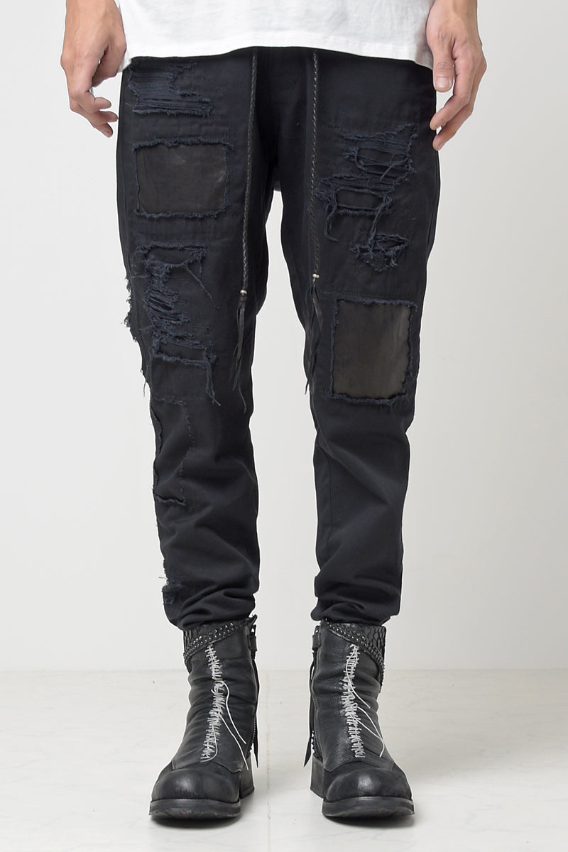 2301-PT02 Drop Crotch Crush Pants