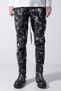 2202-PT08B Flake Discharged Stretch Pants 05