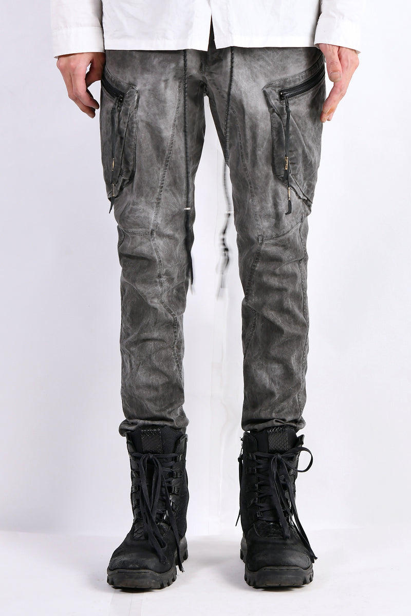 2102-PT02A Double Pocket Twill Pants 03 Charcoal