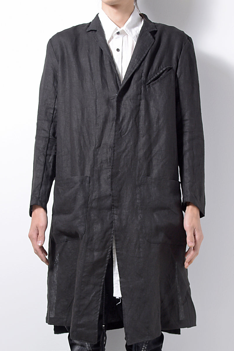 2201-JK02A Side Slit Tailored Coat Black