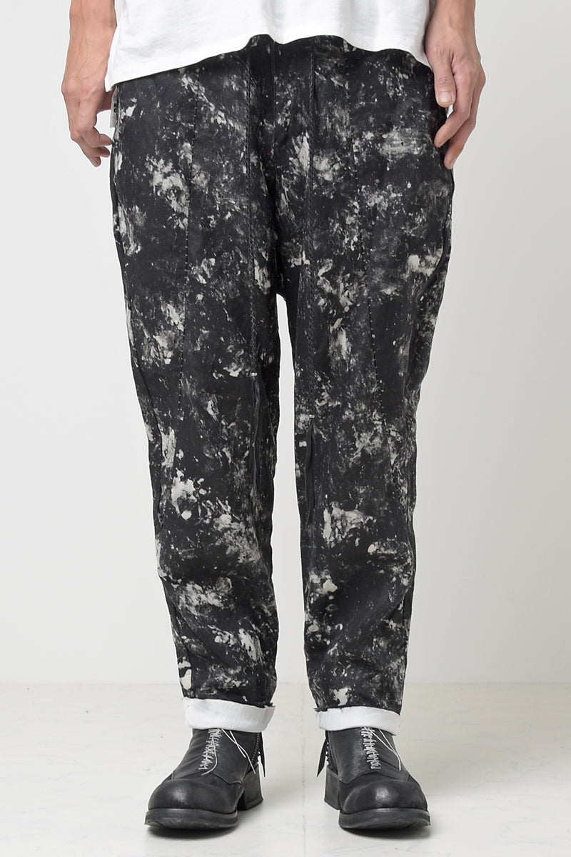 2301-PT08 Discharged Linen Layered Pants