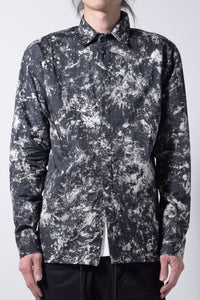 2202-SH03A Flake Discharged Slim Shirt