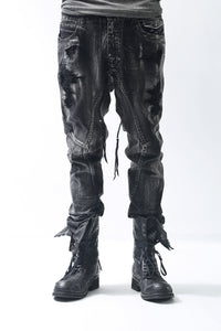 1902-PT06B Discharged Crush Pants