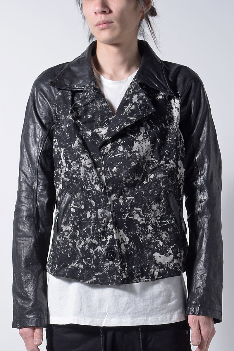 2202-JK06 Flake Discharged Jacket