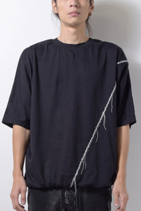 2201-CT06 Hand Stitched Dolman Cut Black