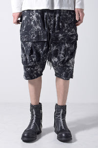 2202-PT06B Flake Discharged Cargo Shorts