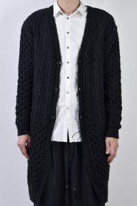 2002-KT03 Cable Combi Mohair Long CD Black