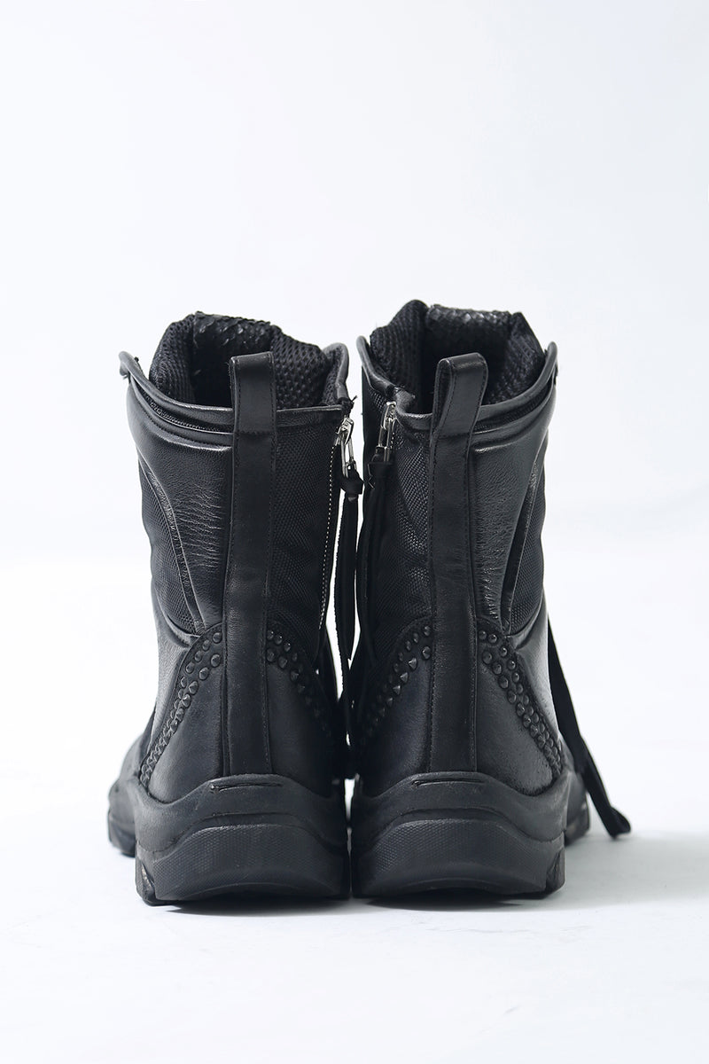 1801-BO08 Black Metal Sneaker 03