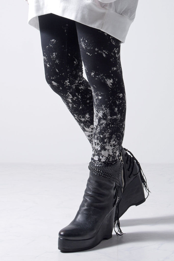 2202-PT07W Flake Discharged Leggings -Women's-