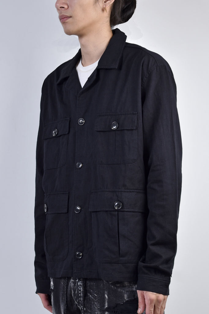 2002-SH07B Splash Field Shirt Black