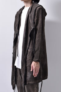 2102-TP04A Hooded Gauze CD / LS Brown