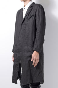 2201-JK02A Side Slit Tailored Coat Black