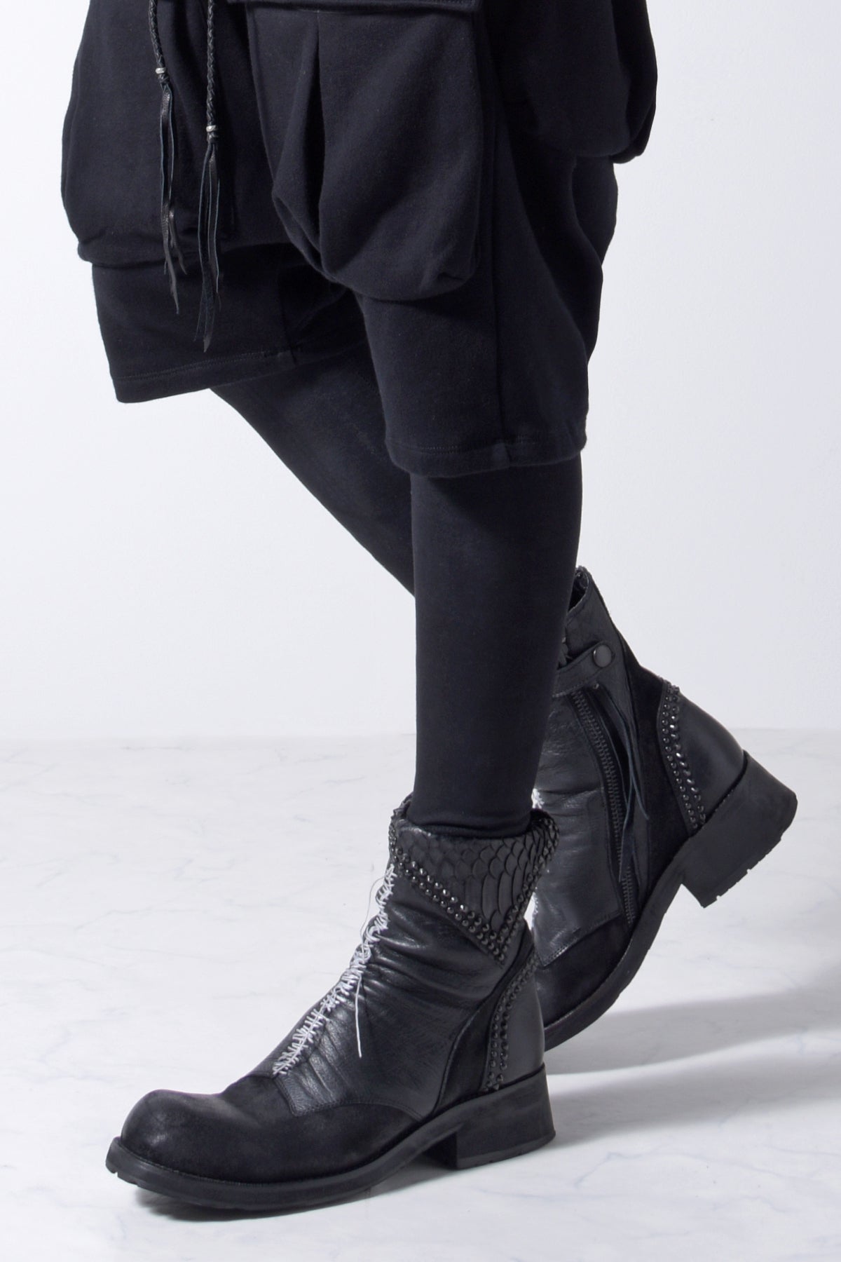 2202-PT09 Hand Stitch Print Leggings -Men's-