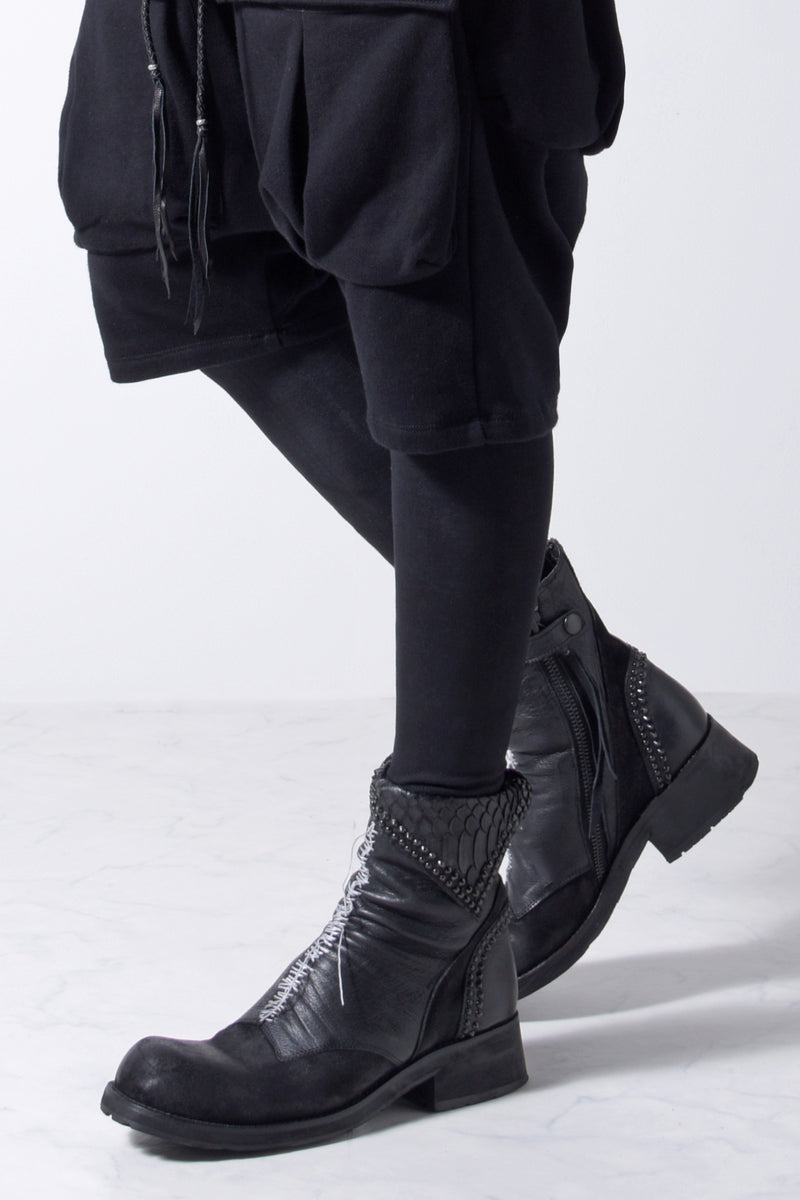 2202-PT09 Hand Stitch Print Leggings -Men's-