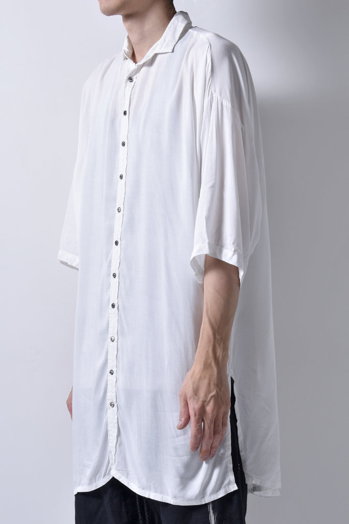 2101-SH05 Stealth Rayon Lazy Shirt White