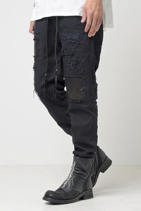 2301-PT02 Drop Crotch Crush Pants