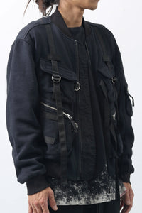 1902-JK06 Parachute Over Blouson Black