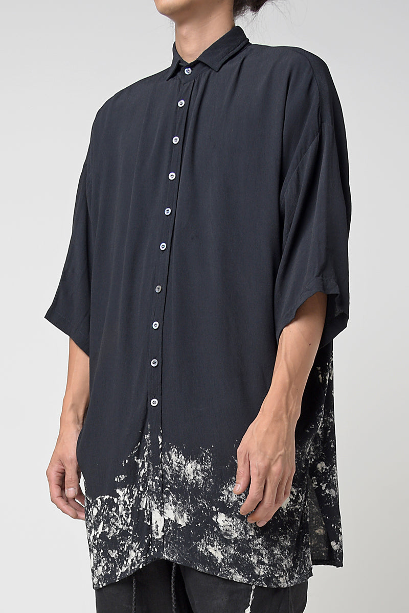 2301-SH03 Discharged Crepe Rayon Lazy Shirt