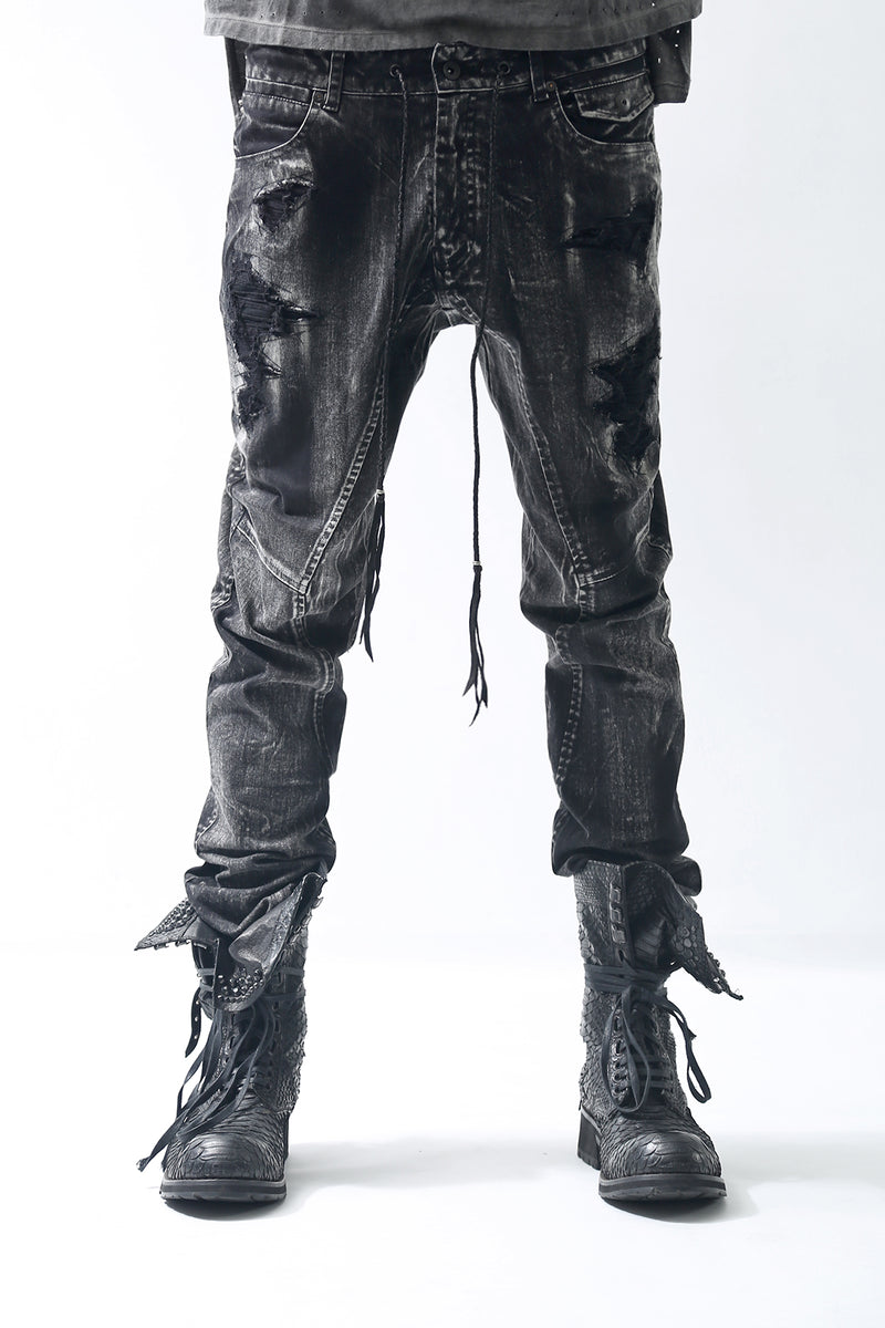 1902-PT06B Discharged Crush Pants