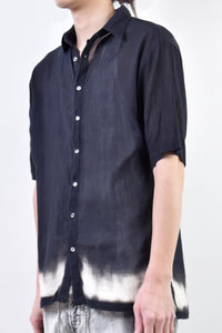 2101-SH04B Discharged Crepe Cotton Slim Shirt 01